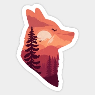 The Red Fox Sticker